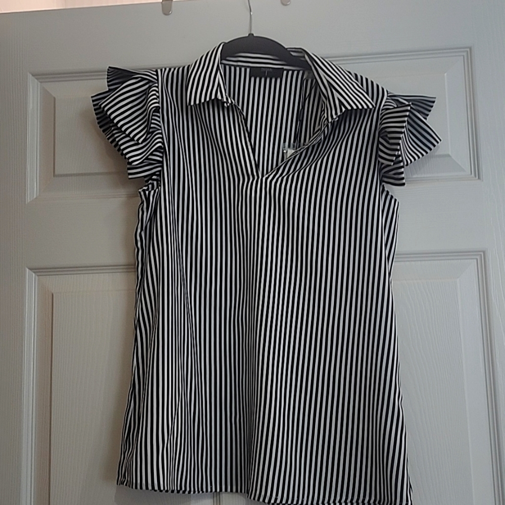 Ladies Size Small Striped Blouse